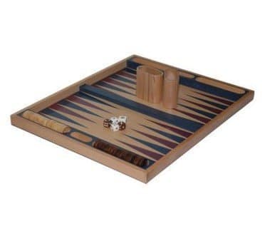 Non-folding Backgammon Set, Blue, 19" by Getting Fit