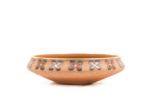 ceramica released-refractory ceramic table centrepiece, hand crafted, Red