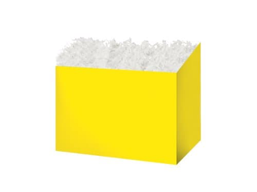Small Solid Yellow Basket Boxes6-3/4X4X5 inch 6 pack