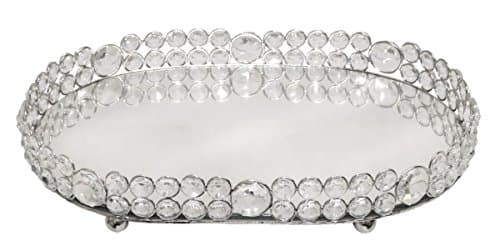 CMIC Crystal Mirror Display Oval Tray