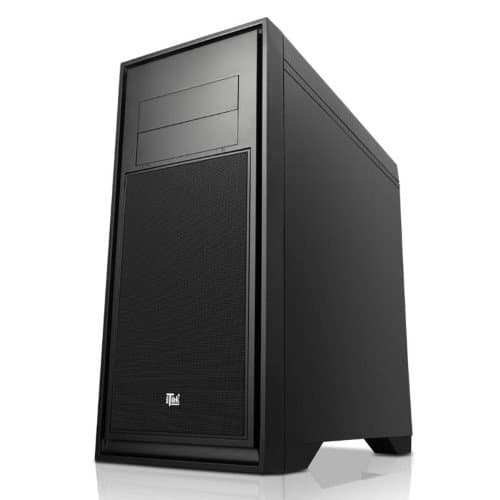 ITEK Titan 05 Adv Midi-Tower black computer case – Computer case (Midi-Tower, PC, ATX, Micro-ATX, Black, 0.7 mm, Multi)