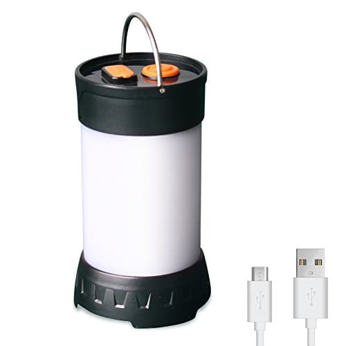 Camping Lantern LED Rechargeable Waterproof Magnetic Hanging Function Tent Light for Hiking Fishing Home Emergency 180 Lumens 5 Light Modes