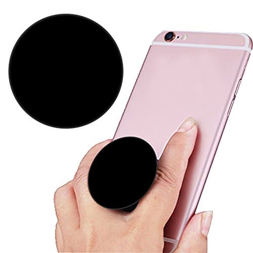 Multi-Function Mounts and Stands, Expanding Stand Grip Pop Mount Socket for Smartphones, iPhone and Tablets-black