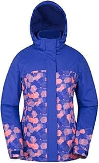 Mountain Warehouse Dawn Womens Ski Jacket - Snowproof, Warm Ladies Jacket, Fleece Lined Ski Coat, Adjustable Cuff, Hem & Hood - Ideal Ski Clothes In Cold Weather