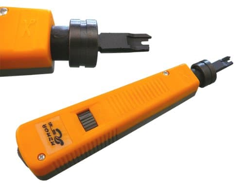 Kalea-INFORMATIQUE Network Tool Impact Punch Down Tool for Terminations 110/88 - Variable Pressure - YZ110