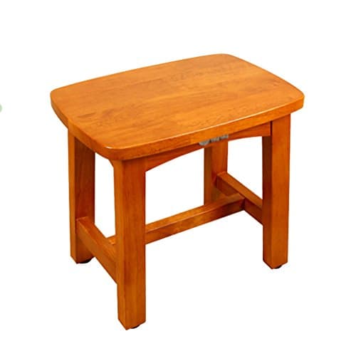 Solid Wood Small Rectangular Stools Baby Shower Stool Wooden Bathroom Low Stools