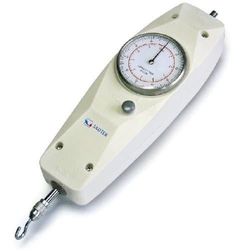 Mechanical force gauge for measuring push and pull forces [Sauter FA 100] with peak hold function, Measuring range [Max]: 100 N, Readout [d]: 0,5 N