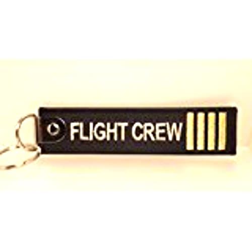 Remove before flight crew luggage tag black