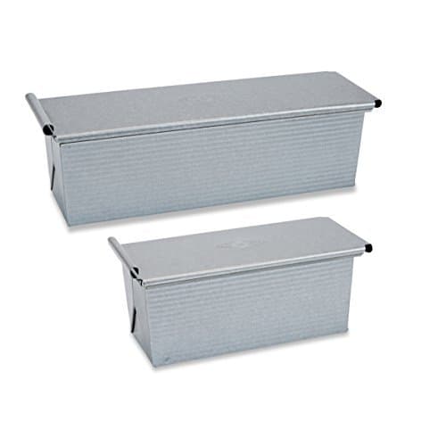 USA PAN Pullman Pan Set (1 Small Pullman 9x4x4, 1 Large Pullman 13x4x4) by USA Pans
