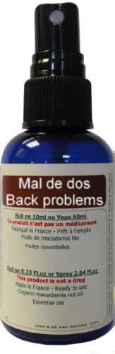 Back Problems - Organic Essential Oils - 2.11 Fl.oz. Ready to Use Spray