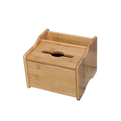 PXYUAN Bamboo Multi-function Drawer Storage Box Desktop Storage Box Living Room Coffee Table Storage Box Mobile Remote Control Paper Pump Box Cosmetic Box