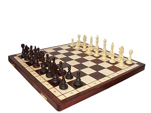 MAGNETIC Large, Solid Wood, Chess Set