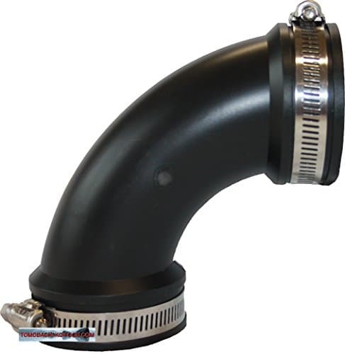 Rubber Flexible PVC 90 ° Angle – Flexfitting Elastomer For The Pond Rohrung, Pump Installation, The Repair or Renovation Leaking Pipe at Home, in the Garden and the Curve of the Koiteich Flexible Rubber – Please Choose Your Size Here.