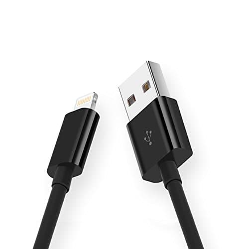Short Lightning Cables, Yaletu Extra Short USB Data Sync Charging Cord [ 1ft/14inch] for iPhone 5/5s/5c 6/6 Plus 6s/6s Plus 7/7 Plus, iPad mini/Air/Pro iPod touch(Black)
