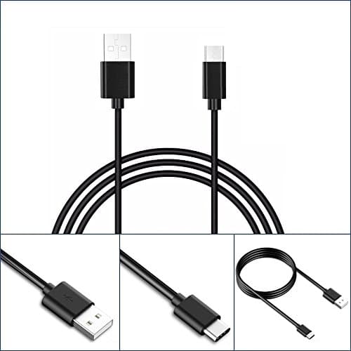 Accessory Land Sync &amp; Charger USB Type C Data Lead Cable for Samsung Galaxy S8 / S8 + Plus / A3 / A5 / A7 2017, LG G6 / G5 / V20, Google Pixel / Pixel XL, Nexus 5X / 6P, OnePlus 2/3, HTC 10, Huawei P8 P9 P10, Sony Xperia XZ Premium / X compact Smartphones devices USB-A to USB-C charging (2M Meter, Black)