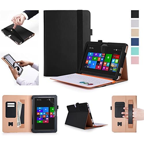 BasicStock Asus Transformer Mini T102HA Case, Phone Case Slim Durable Protective Case Bumper Flip Cover-Black