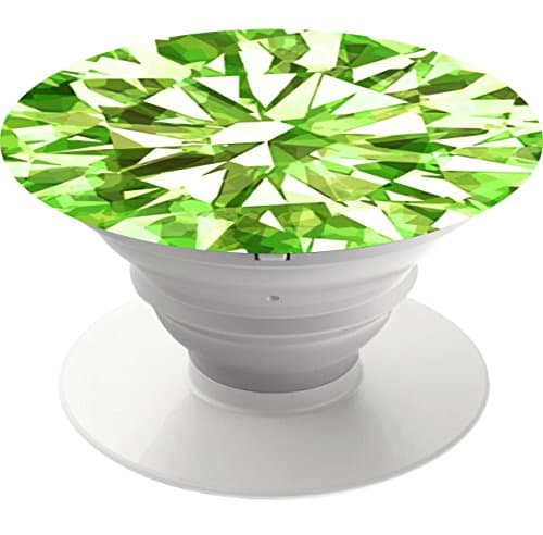 Multi-function Mobile Phone Holder.Expanding Stand and Grip Mount for Smart cell phone and tablet-gorgeous gem peridot