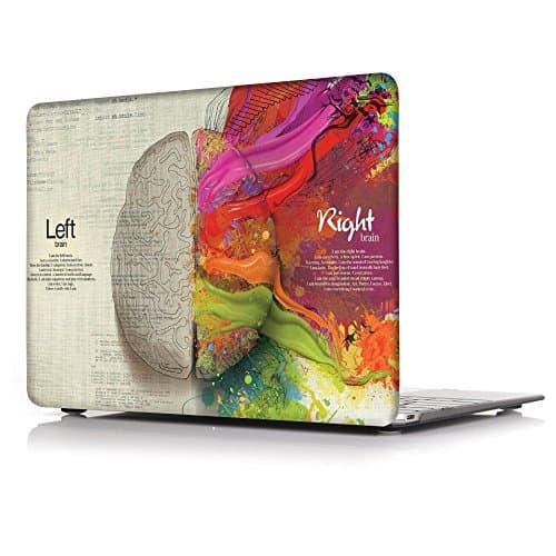 Redlai Plastic Clear Hard Shell Case Cover Print for MacBook Air 13 inch (Model: A1369 &amp; A1466) - Brain