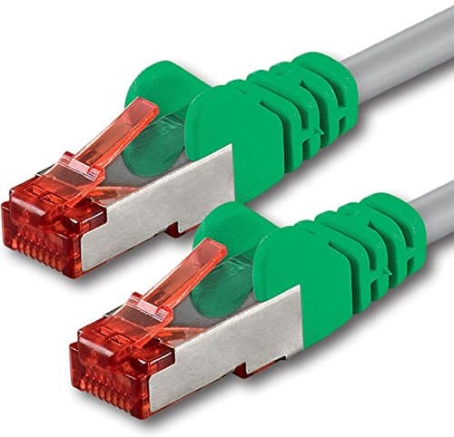 1aTTack CAT6 2X RJ45 connector crossover SSTP PIMF network patch cable 1m