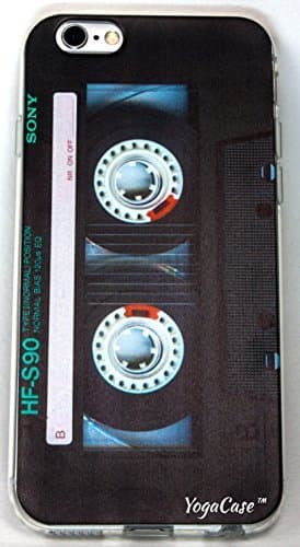 TogaCase IPhone 6 Plus /6s Plus Case, InTrends Silicone Back Protective Cover (Cassette Tape)