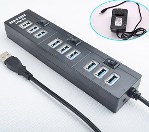 USB Splitter Multifunction All-in-one Computer Conversion HUB Multi-interface Extended With Power Supply 1m