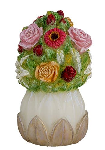 Flameless LED Candle with timer function without Remote Control LED Real Wax Candle with moving flame Candle with Colour Change Hand Painted from Eluvian Design