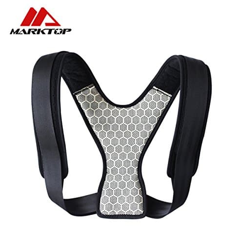 Back Brace Posture Corrector Best Fully Adjustable Support Brace Improves Posture and Provides Lumbar Support For Lower and Upper Back Pain Men and Women M9058