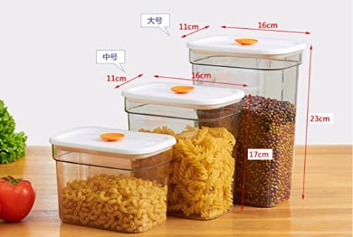 Storage Jar / Containers/Storage Boxes,King size trans moisture-proof food airtight plastic cans of milk powder grains candy jar storage tank storage tanks, set of 3