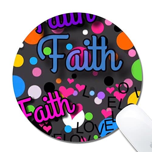 Personalized Round Biscuit Print Mouse Pad, Customized Mouse Pad Comfortable Non-slip Rubber (7.87x7.87inch) Round 31