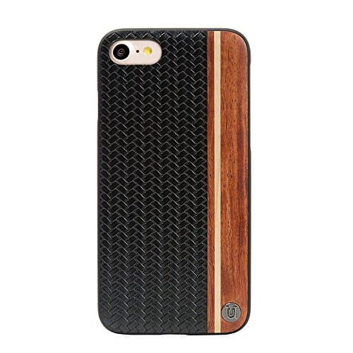 Uunique London Micro Weave Design Hard Shell Case for iPhone 8/7 - Black