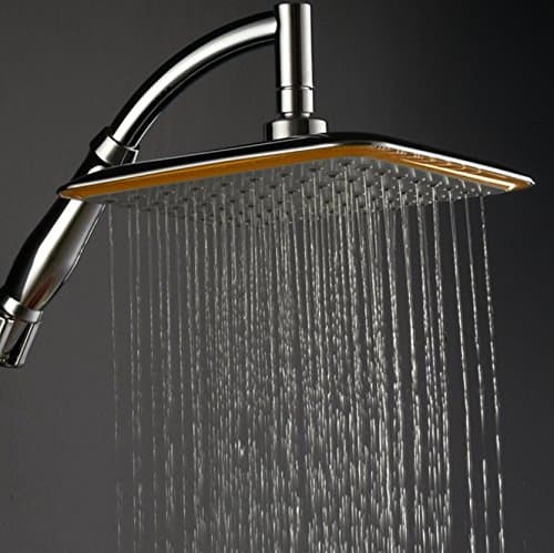Sieyes Adjustable 9 Inch Large Square Rainfall Shower Head High Pressure Water Saving Winter Massage Shower with 59 Inch Hose and Wall Bracket