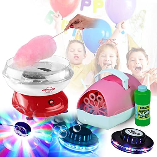 Birthday Party Pack – Candy Floss Machine + Bubble + UFO Light Effect Machine