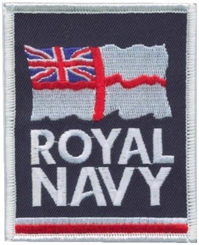 Royal Navy RN White Ensign Logo MOD Embroidered Patch