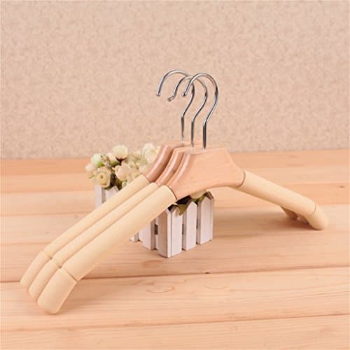 COSS High - Quality Solid Wood Sponge Hanger No Trace Clothes Hanging Pants Rack(10 Packs) Coat Racks ( Color : B )