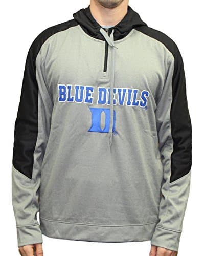 Duke Blue Devils NCAA "Illustrious" Men's 1/4 Zip Pullover Hooded Jacket