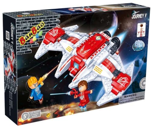 Good Value For Money BanBao Building Blocks Bricks Construction Sci-Fi Space Fighter BB-132 - Construct Your Own Great Idea for Fun Easter, Birthday Xmas, Christmas, Stocking Filler Present Gift or Reward or Pocket Money Treat - Boys Children Boy Child Kids - One Supplied