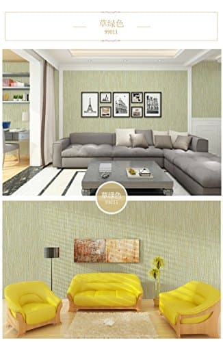 Wapea Modern Simple Straw Texture Wallpaper Roll Solid Color Textured Wall Paper For Living Room Bedroom Light Green