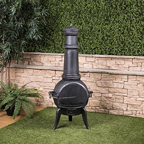 122.5cm Large Cast Iron Chiminea