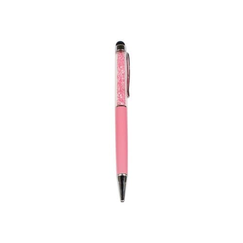 Supersaving360 2 in 1 Multi Function Stylish Bling Crystal Capacitive Stylus With Ball Point Pen for iPhone 5 5S and All Capacitive Touch Screen Device Pink
