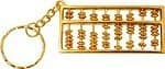 Miniature Brass Abacus Key Chain