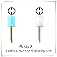 Prophy Cup Latch 4-webbed White PC-330, 100/box