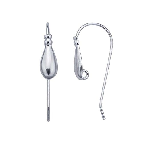 Sterling Silver Teardrop Earwire Hooks