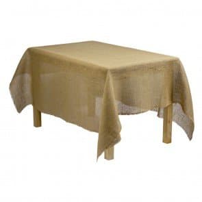 Tablecloth Burlap Natural Line Rectangular 60 X 90 Inch By Broward Linens