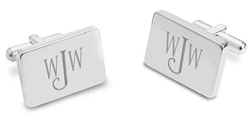 Personalized Cuff Links Rectangular