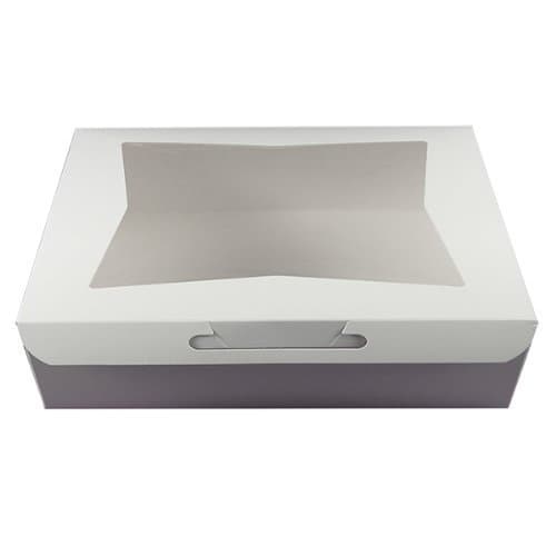 Cake Boxes Half Sheet with Window White, 14 x 19 x 4 Inches, 5 Count by GLOBAL SUGAR ART PRODUCTS