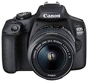 Canon EOS 2000D DSLR Camera and 2 Lens"Classic Bundle"