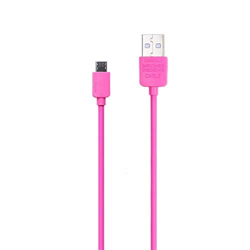 Micro USB Cable, S LEGIT® Vibrant 1-Pack 3ft USB 2.0 A Male to Micro B Data Sync &amp; Charge Cord Charger for Samsung, HTC, LG, Motorola, Nokia and More Android Devices [Pink]