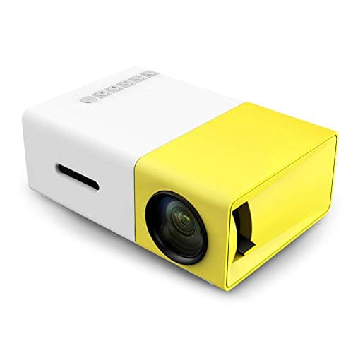 WTTHCC Projector With USB/AV/HDMI Interface 1920 * 1080 Resolution And 800:1 Contrast Portable Portable 3000-Hour Projector [Energy Class A]
