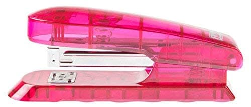 Idena 331120 Plastic Stapler, Translucent Red