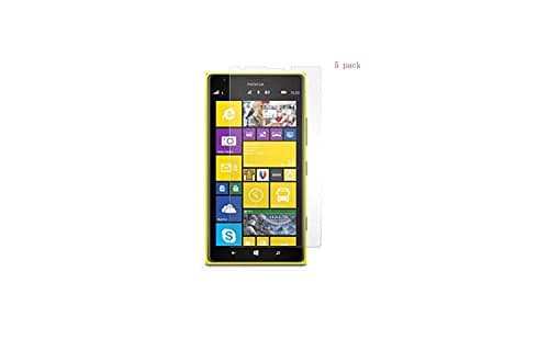 JEXON (TM) HD Clear 5 Pack Easy Install Screen Protector for Nokia Lumia 1520 [Curved+ series]